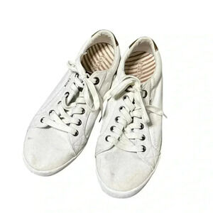 Taos Footwear Starburst White Canvas Sneakers